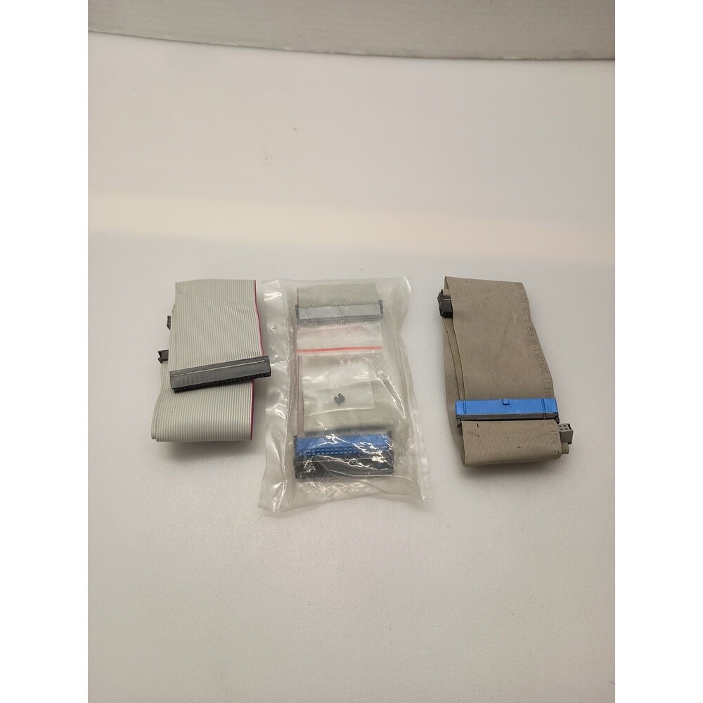 Lot of 3 HDD CD DVD-ROM DRIVE 3-Connector Parallel 40 Pin ATA PATA IDE cable